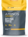 Purbolics Aminos + Énergie , soutient la récupération, l'énergie et le focus , 95mg de caféine, 0 sucre et 60 portions (Good Morning Sunshine)