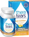 TheraTears 1200mg Omega 3 Supplement voor Eye Nutrition, Biologische Vlaszaad triglyceride Visolie en Vitamine E, 90 Tellen (pakket van 3)