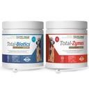 NWC Naturals Twin Pack - Probiotica en spijsverteringsenzymen voor honden en katten één Total-Zymes en één Total-Biotics 8-Ounce