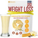 HARMONIFY Remplacement de repas Shake pour les femmes avec Vanilla Flavor, Keto Frıendly, Kosher Certfied Protéines Poudre, Pré & Probiotiques pour la digestion facile, Pas de sucralose inclus, 16,9 Oz