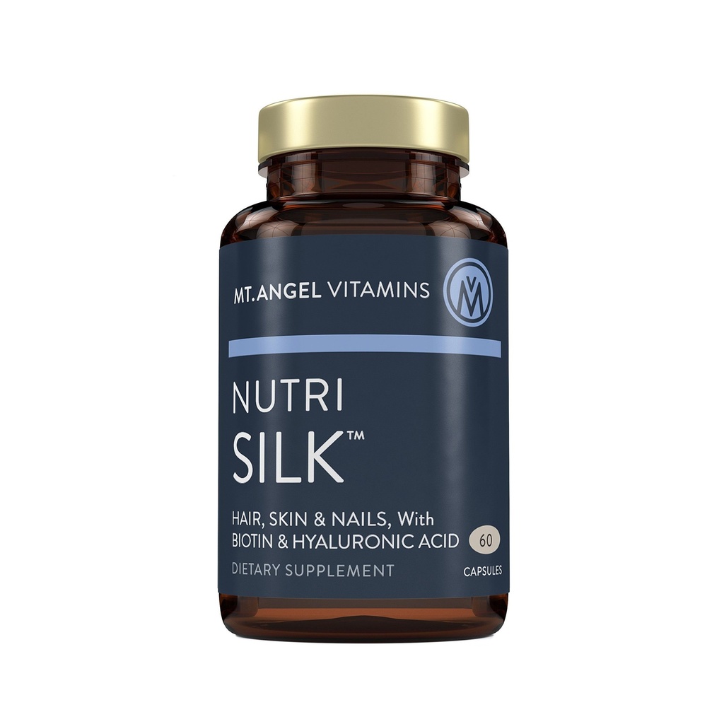 Mt. Vitamines Angel: NutriSilk Capsules. Favorise la santé des cheveux et de la peau, stimuler le collagène, les vitamines B, 60 capsules
