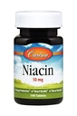 Carlson - Niacin, 50 mg, Ondersteunt Cholesterol Metabolisme, Energieproductie, Hartgezondheid, Zenuwfunctie, 100 tabletten