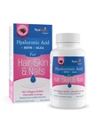 Hyalogic Hair Skin & Nails Hyaluronique Acid Collagen Builder – Delicious Berry Flavored Collagen Boost Chewable Lozenges – sans sucre végétalien collagène idéal pour améliorer votre beauté naturelle – 30 comte