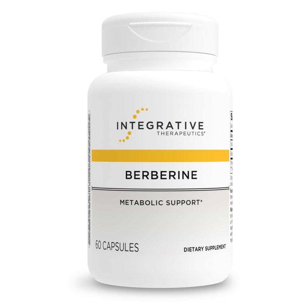 Integrative Therapeutics Berberine - Supplement for Cellular Energy Metabolisme & Metabolic Support* - Dairy-Free & Gluten-Free - 60 Capsules (60 porties)