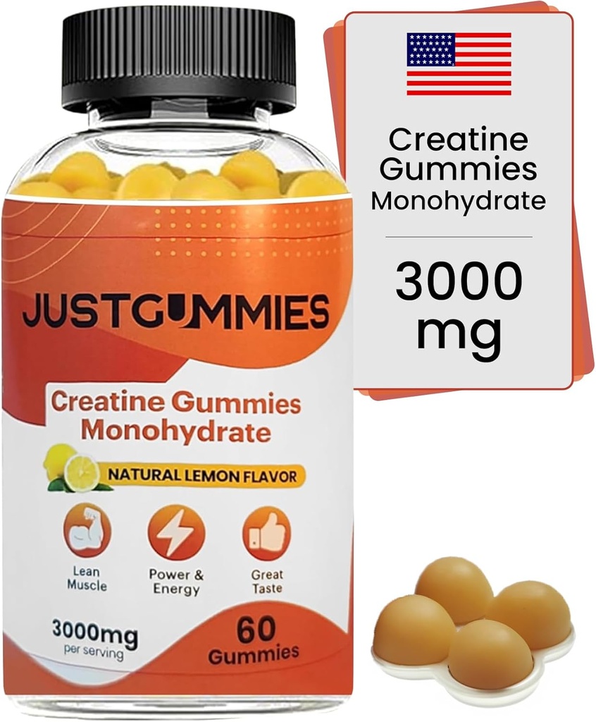 Creatine Monohydraat Gummies 3000 mg Per Serveer 