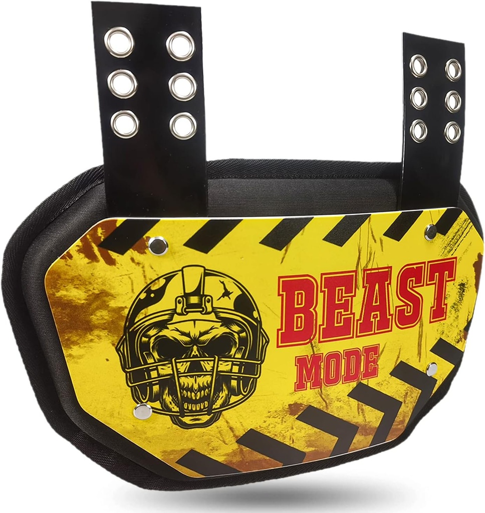 Sport Voetbal Terug Plate Voetbal Backplates voor Schouder Pads Football, Rear Protector Lower Back Pads voor voetballers, Lagere rug zal veilig en stijlvol met deze stevige backplate.