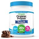 Orgain Organic Vegan Protein Powder + Haver Milk, Chocolate - 20g Plant Based Protein, Glutenvrij, Geen zuivel, soja of Lactose Ingrediënten, Lage Suiker, Niet-GMO, Kosher, Voor Shakes & Smoothies - 1,05lb