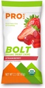 PROBAR - Bolt Bio Energy Chews, Fraise, Non-OGM, Sans gluten, USDA certifié biologique, sain, énergie naturelle, Gommies de carburant rapide avec des vitamines B & C, 9 Compte (paquet de 1)