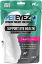 PetEyez Tear Stain Remover Vitamine Treats for Dogs - Ondersteuning Eye Health & Reduce Jeuk & Tear Stain Buildup - 100% natuurlijke hond Treats with Superfoods, Antioxidants & Nutrients - Lamsmaak - 1oz