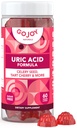 Uric Acid Support Formula for Adults - Gommies de cerises avec extrait de graines de céleri - pour les articulations des hommes et des femmes Reins et plus - Sans soja et sans sucre