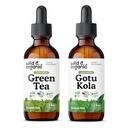 Wild & Organic Green Tea Tinctuur 2 fl oz & Gotu Kola Tinctuur 2 fl oz