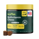 Wuffes 23-in-1 Honden Multivitaminesupplement voor Hip & Joint, Skin & Coat and Immuun System Support met Omega 3, ijzer, zink, vitamine C - Mineralen en vitamines voor senior honden en puppies - 30 Zachte kauwen