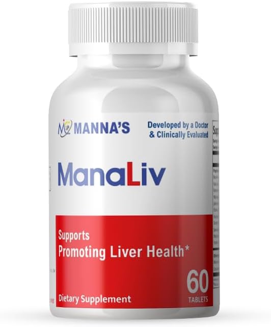 Manna ManaLiv soutient la promotion de la santé du foie 60 comprimés