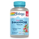 Solaray D-Mannose 1000mg met CranActin Cranberry Supplement 400mg, Urinaire Track Health & Blaas Ondersteuning Capsules met vitamine C, Vegan, 60 dagen garantie, 75 porties, 150 VegCaps