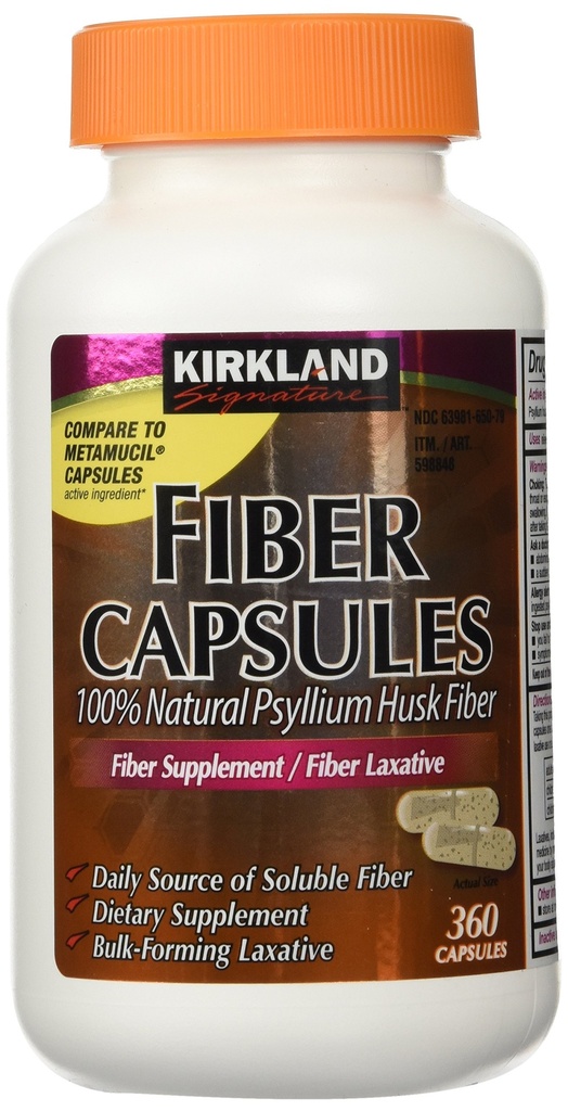 Kirkland Handtekening Kirkland Fiber Capsules, 2 Pack (360 Capsules Elke)
