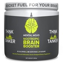 Nootropic Brain Booster (90 porties) Nootropic Drink Mix & Brain Supplement - Brain Fuel Boosts Energy, Focus & Memory - Zero Calories, Sugar Free - Kiwi Aardbei