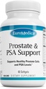 EuroMedica Prostate and PSA Support - Dieetsupplement voor gezonde prostaat- en hormoonbalansondersteuning - Kruidensupplement met curcumine, kurkuma essentiële olie en druivenzaadextract - 60 Softgels