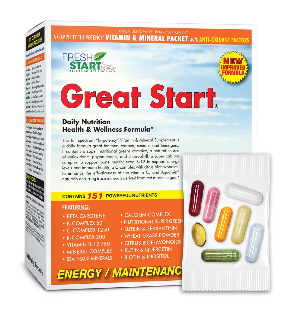 Great Start Complete Dagelijkse Vitamine Pack 