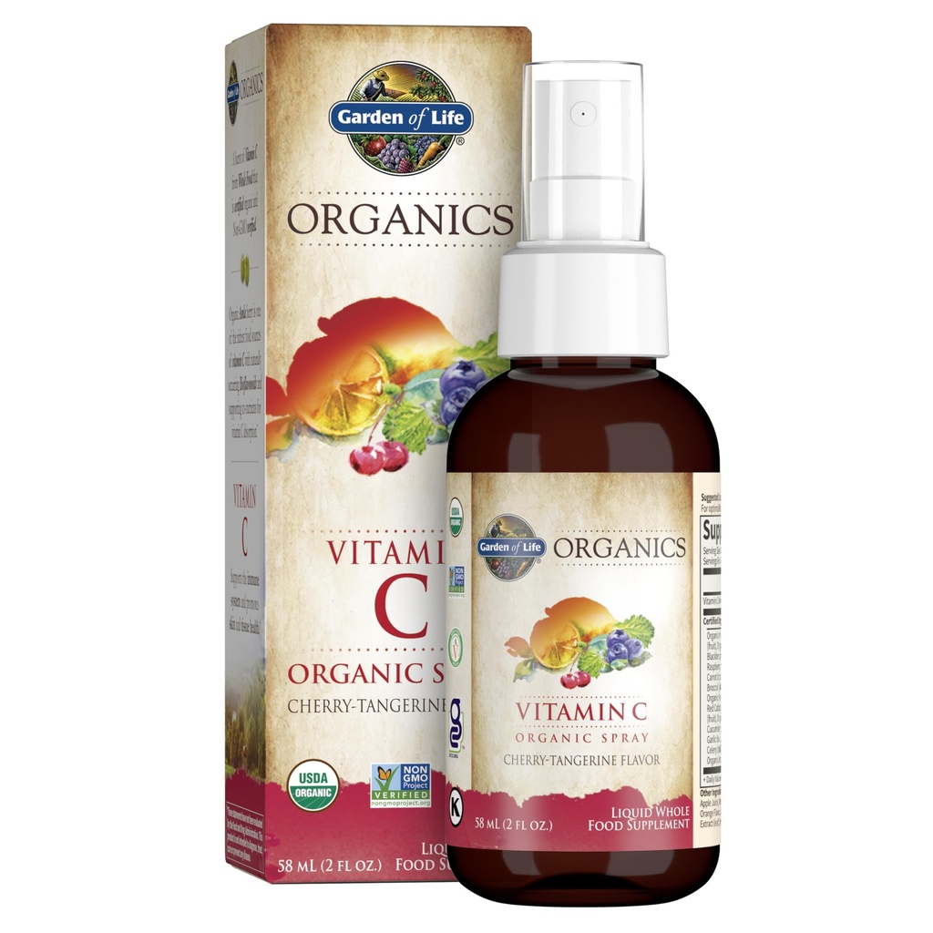 Garden of Life Organics Vitamine C Spray met Amla Berry 