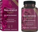 Reservering Beauty Resveratrol Plus+ 500 mg - Rapid-Release Resveratrol Capsules met quercetine voor immuunsysteem, hersengezondheid en cellulaire gezondheid - Glutenvrije & Vegan - 30 Veggie Capsules