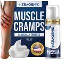 Relief for Muscle Cramps Foam - Fast-Active for Spasms and Leg Soreness - Magnesium Sulfate - Stop Prevent Cramps - All Natural Rehab Recovery - Benen, Kalveren, Neck, Terug, Joint Pain Relief