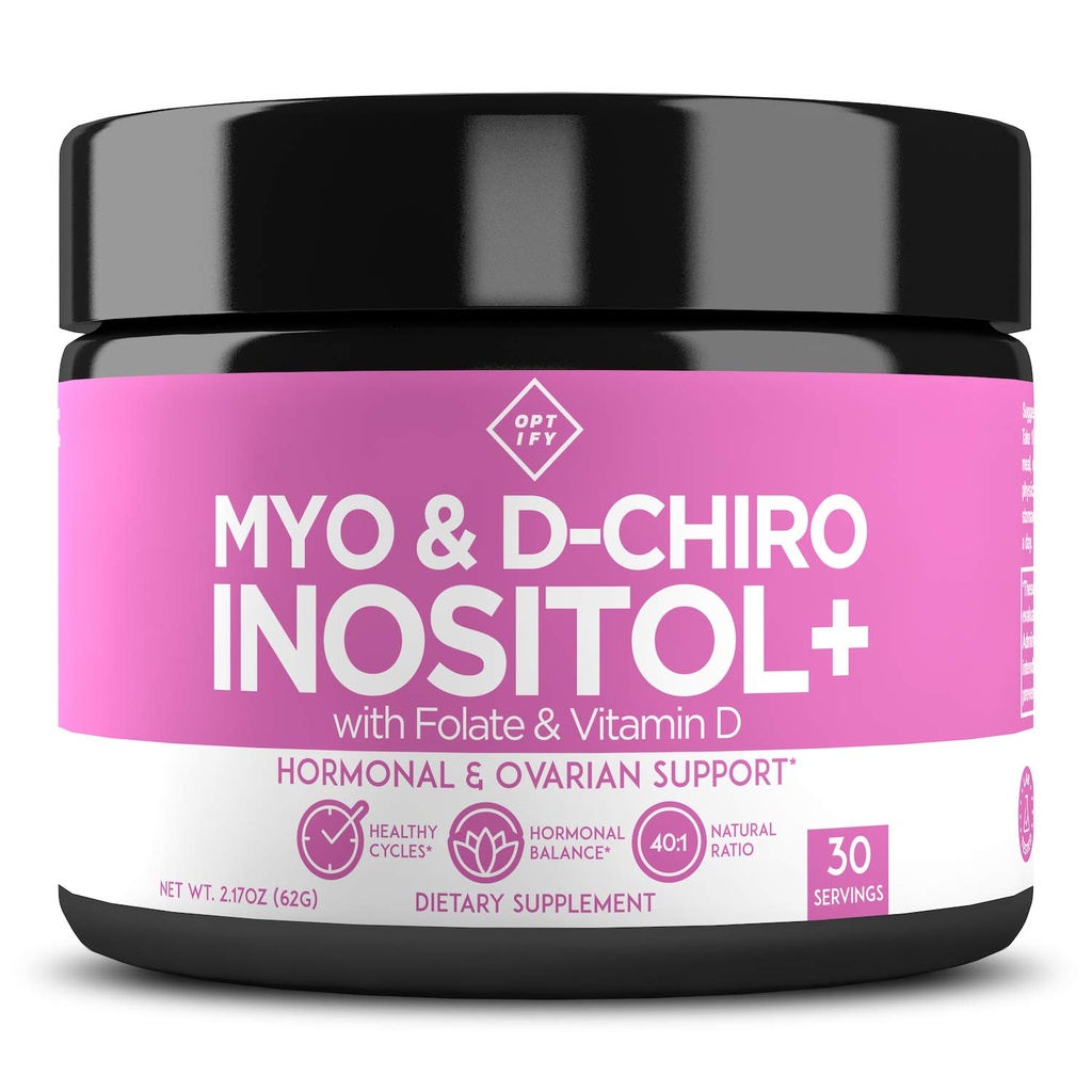 Optify Myo-Inositol & D-Chiro Inositol Supplement Powder for Women 