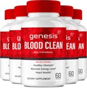 Genesis Blood Clean Capsules - Geavanceerde Formule Supplement voor de maximale sterkte - Natuurlijke Blood Vessel Cleaner, GenesisBlood Clean Pillen, GenesisBloodClean Pastillas Reviews (5 Pack)
