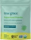 True Grace Broccoli Microgreens - 0,4 oz - Daily Superfood Powder for Cellular & Immune Health - Glutenvrij, veganistisch, regeneratief biologisch gecertificeerd - 30 porties