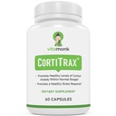 VitaMonk CortiTrax Natural Cortisol Blocker - Doctor Formulated Cortisol Manager, Cortisol Support & Cortisol Reducer (Al binnen normale afstanden) 60 Capsule Cortisol Supplement