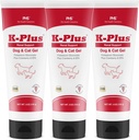K-Plus Kalium Gluconaat Renal Gel Plus Cranberry en EPA voor honden en katten - Veterinair goedgekeurde niersupplement - Ondersteunt Kaliumbalans -(3 Pack)