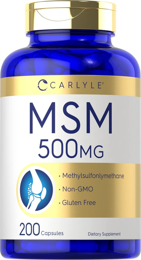 Carlyle MSM Supplement Capsules 500mg 