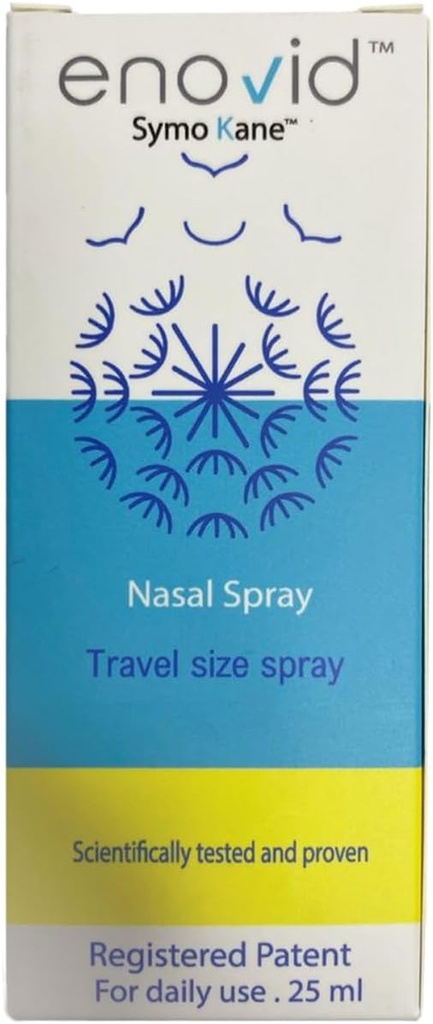 Enovid@ Natural and Revolutionary Protection Nasal Spray - 0,845 fl oz, ideaal voor dagelijks gebruik Travel Size Spray, Chemical Free, Cruelty-free, Trusted by Millions Worldwide - Pack of 1