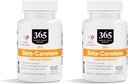 365 par marché des aliments entiers, Beta Carotene Dry 15000 MCG, 100 Compte (paquet de 2)