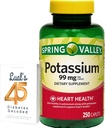 Spring Valley Kalium Heart Health Dieetsupplement Caplets, 99 mg, 250 Telling, Kalium Gluconaat bundel met Lual's 45 Diabetes Decoded