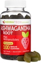 Ashwagandha Gummies for Men and Women - Sterkste 1.500mg Formule (100 Gummies) 3% Withanolides Cortisol Blocker for Relief, Calming, and Relaxation from Herbatech Supplements