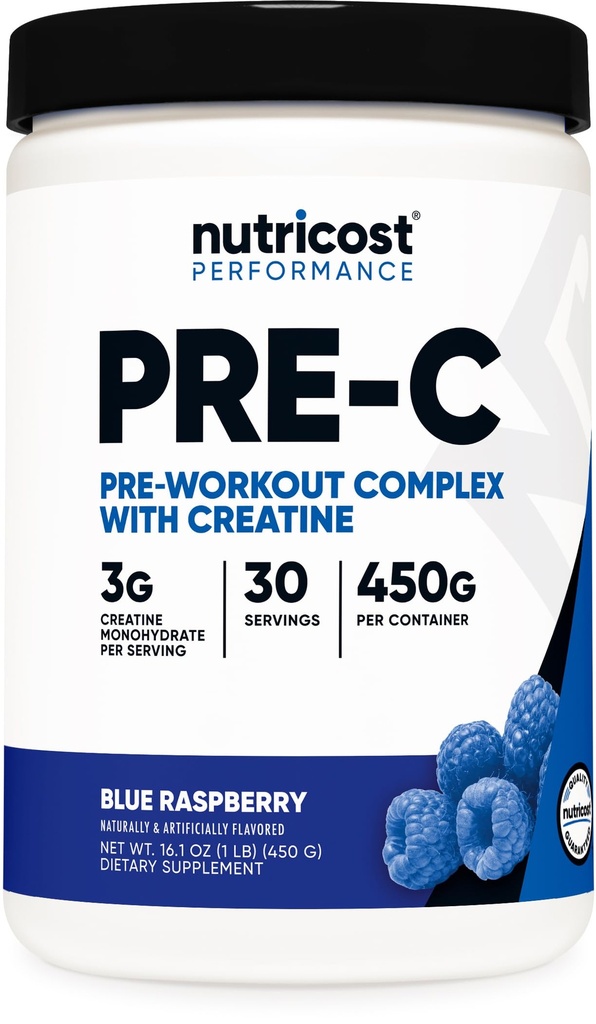 Nutricost Pre-C Pre-Workout Complex with Creatine (Blue Rasberry 
