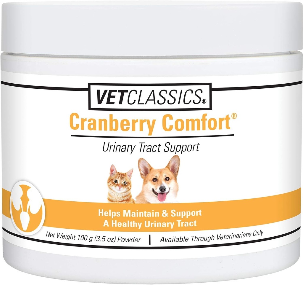 Vet Classics Cranberry Comfort Urinaire Tract Pet Supplement voor honden, Katten . . . . . . . Poeder