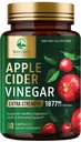 Apple Cider Vinegar Capsules ACV Supplementen 1877mg, Vitamine D3, Zink & Best ACV Supplement Pillen ter ondersteuning van Gut Health voor betere spijsvertering, Immuunsysteemondersteuning, Non-GMO & Glutenvrij, 60 capsules
