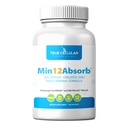 MIN12AbsorbTM Essential & Trace Mineral Complex, sans soja, sans OGM, végétalien, approvisionnement de 30 jours - Absorption améliorée pour la santé cellulaire et la vitalité quotidienne