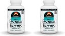 Bron Naturals Essential Enzymes 500mg Bio-uitgelijnd Multiple Enzyme Supplement Herbal Defense for Digestion, Gas, Constipatie & Bloating Relief - Supports Immune System - 240 Capsules (Pack of 2)