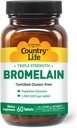 Country Life - Natural Bromelain, 500 mg, 60 tabletten