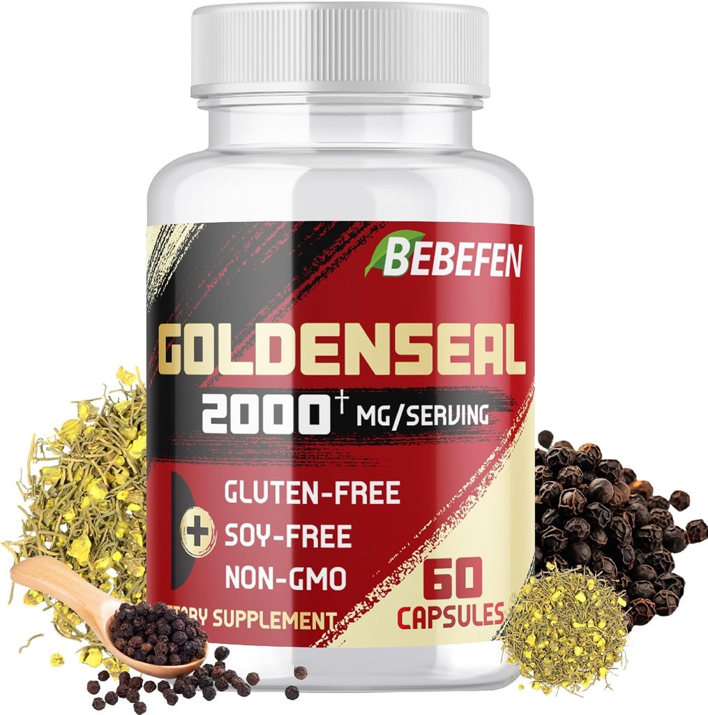 BEBEFEN Goldenseal Root Capsules 2000mg 