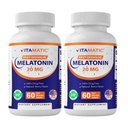 Vitamatic 2-pack High Potency Melatonine 20 mg 