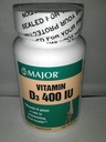 Major Generic Vitamin D3 400 IE Dieetsupplement Bone Health 100 tabletten