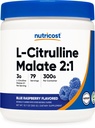 Malate de L-Citrulline de Nutricost 2:1 (300 grammes) (framboise bleue)