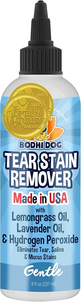 Bodhi Hondentear Stain Remover - Verwijdert Tears, Saliva & Slijmvlekken van honden en katten - Zachte, natuurlijke oplossing voor gevoelige bont & jas, alcoholvrij, Made in USA (8 Fl Oz)