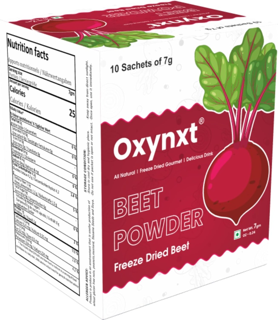 Freeze-Dried Beet Poeder Sachets 