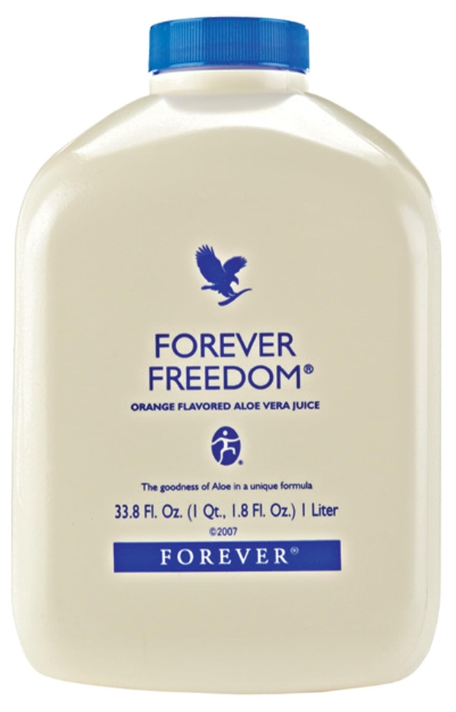Forever Living - Forever Freedom - Aloë Vera Gezamenlijke ondersteuning met Glucosamine en Chondroitin - Orange Flavor - 33,8 floz (Pack of 1)