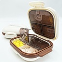 Étui pliable à petite pilule avec 7 grands compartiments, boîte à pilules quotidienne facile à ouvrir pour la purse, organisateur de pilules de voyage porte-pilule pour les vitamines, suppléments et médicaments (Beige)