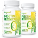 Fisetin 1200mg Liposomale Fisetin Suppléments 98% Pure Fisetin Polyphénols Antioxydants Immunité Santé Vieillissement Soutien cognitif Non-OGM 120 Capsules